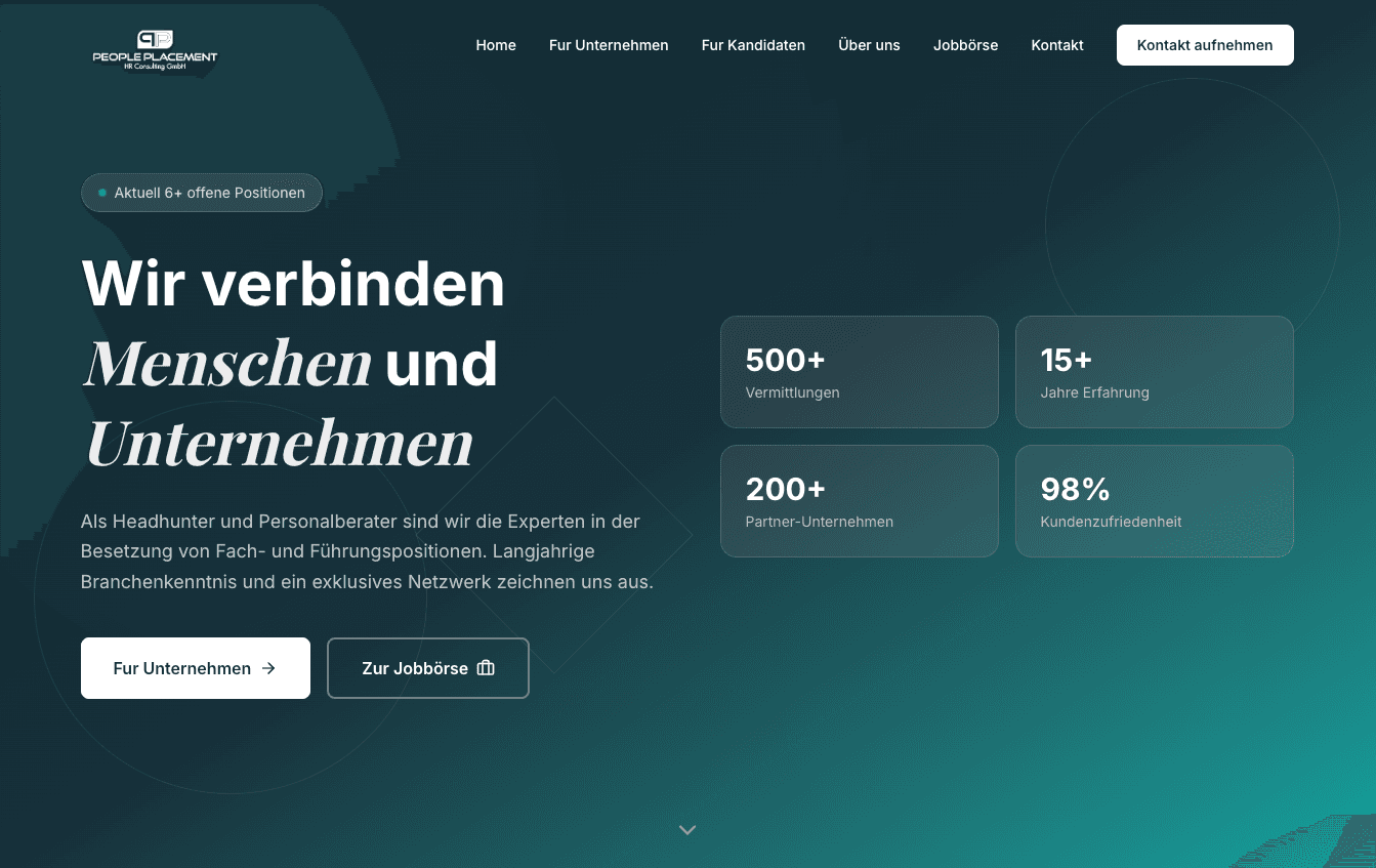 Website & Agentensystem für Recruiting, Sales, Verwaltung & Social Media